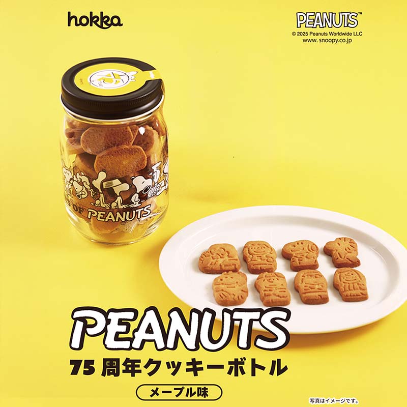 【数量限定】PEANUTS  ピーナッツ75周年クッキーボトル(メープル味)